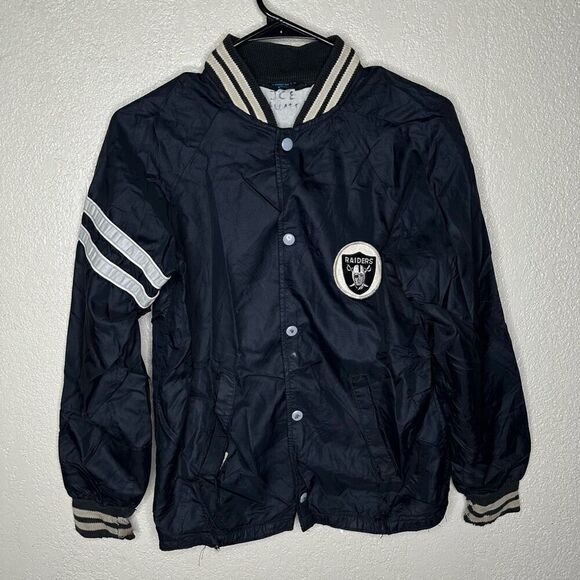 Vintage 80s Sears Raiders Satin Bomber Youth Large - Picture 2 of 6